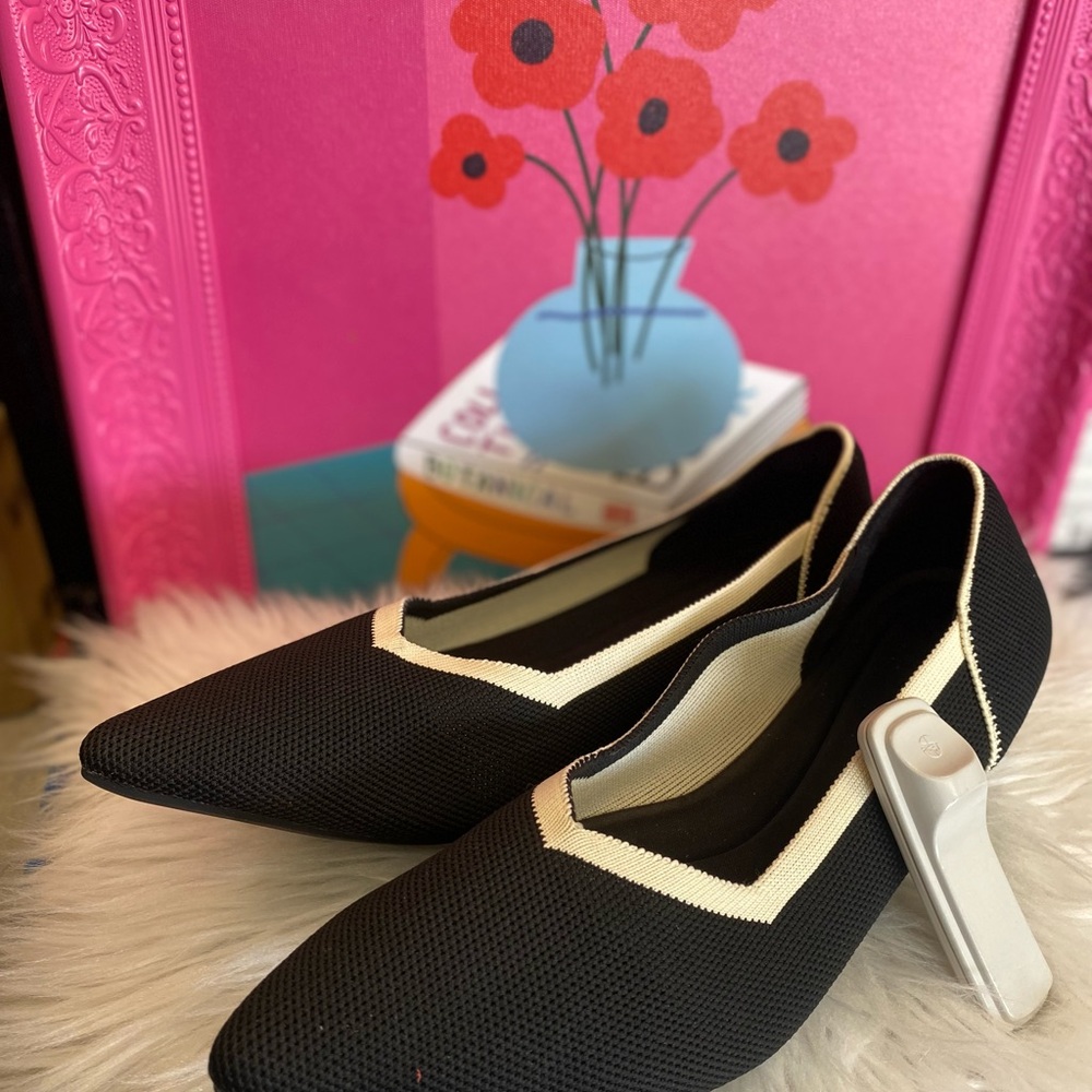 Elegant Black and Cream Women's Shoes
